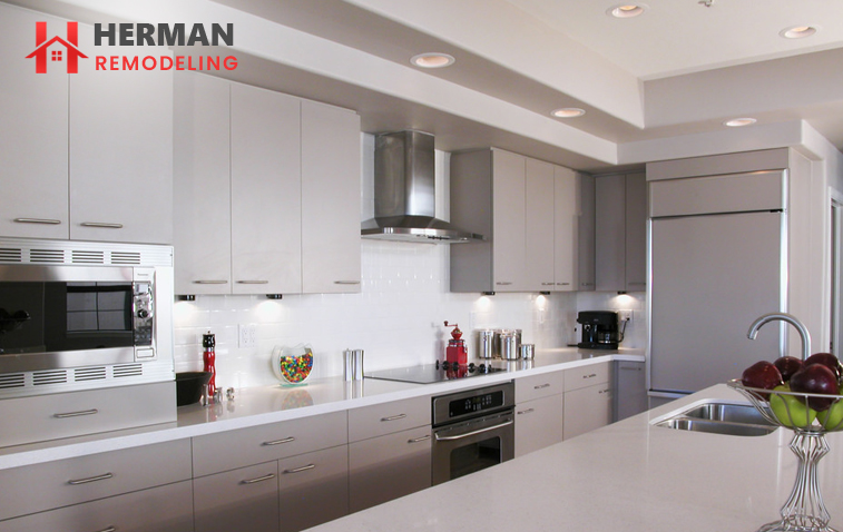 Modern kitchen with a sleek layout